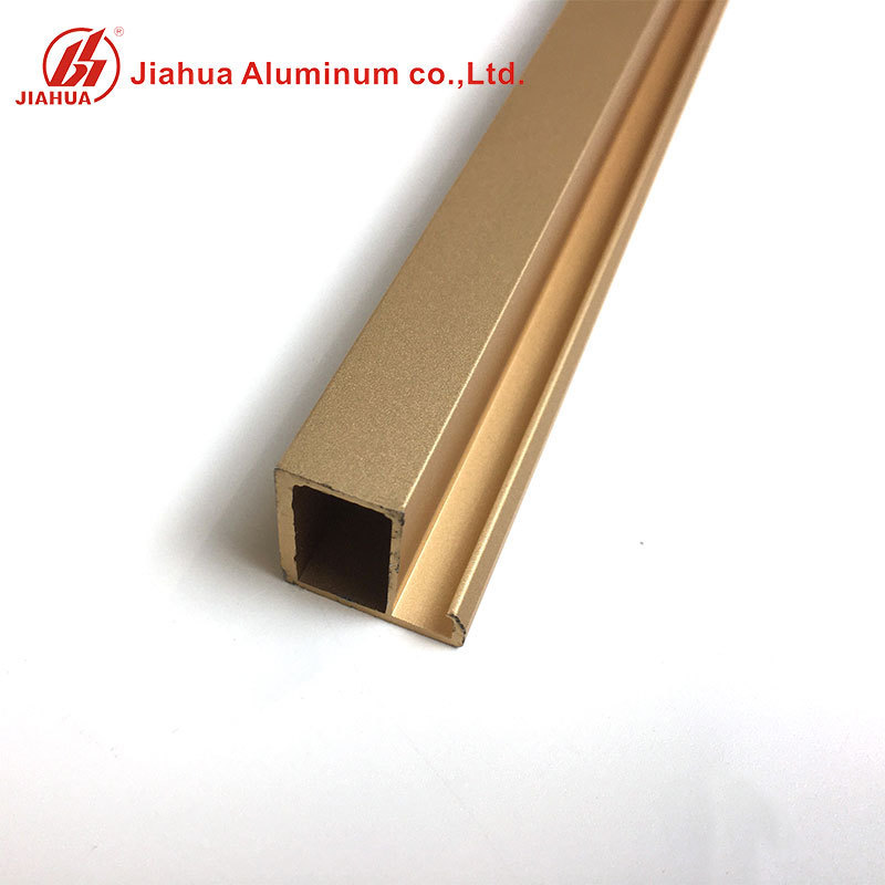 Factory Custom Slim Aluminum Wardrobe Door Frame Handle Profile