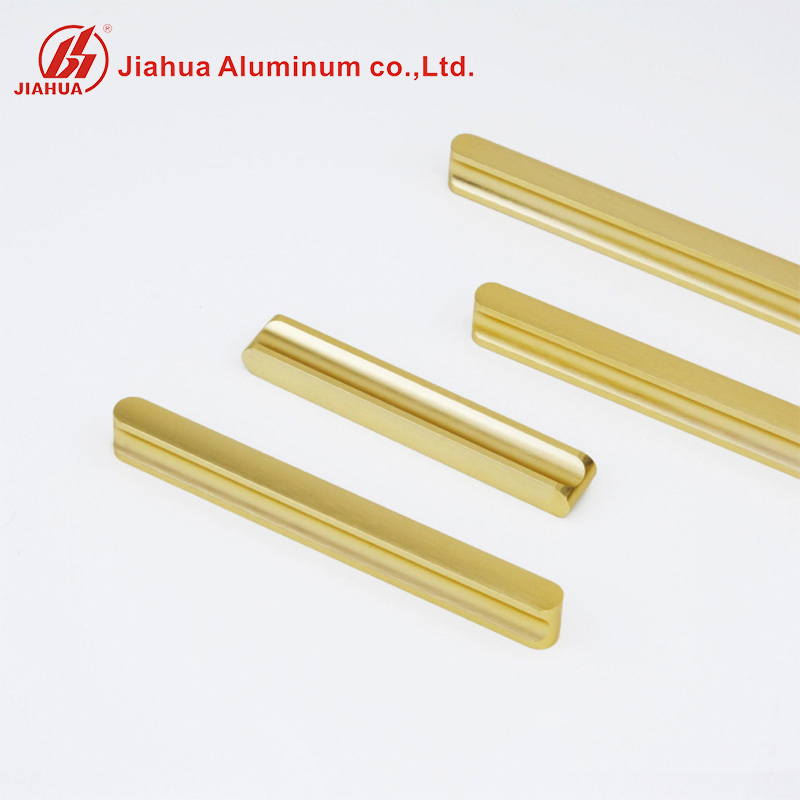 Aluminum Alloy Lengthened Cabinet Drawer Handles Modern Luxury Black Cabinet Door Sliding Door Pull  Handles