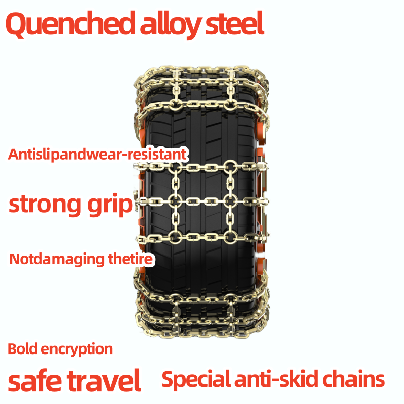 Tyre Tire Snow Chains Steel Chain Emergency Car Anti skid Chain For Ice Snow Mud Road Safe Driving Car Suv Universal Type