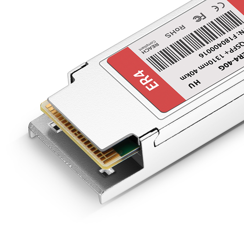 QSFP-40G-ER4 Compatible 40GBASE-ER4 Optical Transceiver Module 1310nm 40km DOM Duplex LC/UPC SMF Fiber Optic Equipment