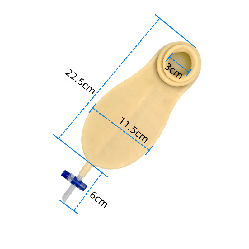 two piece daytime latex drainage glue-free stoma bag belt ostomy pouch ostomy bag set urostomy bag