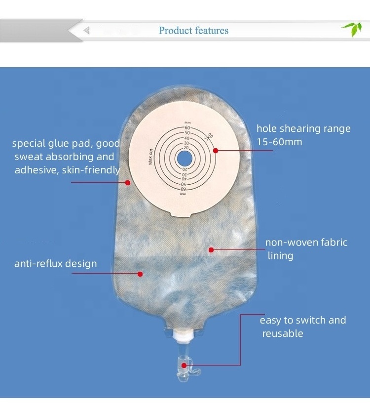 one piece urine drainage transparent stoma ostomy bag ostomy pouch urostomy bag ostomy bag