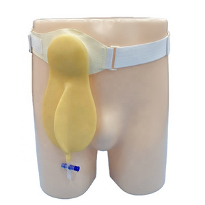 two piece daytime latex drainage glue-free stoma bag belt ostomy pouch ostomy bag set urostomy bag