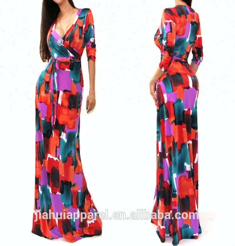 2018 New Arrival Fashion nigerian african dress styles Womens Maxi Dress