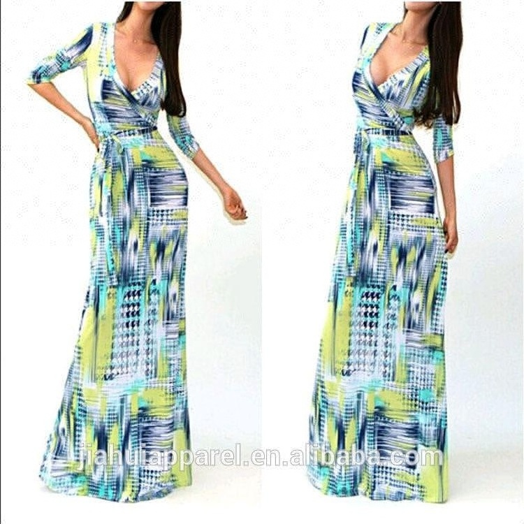 2018 New Arrival Fashion nigerian african dress styles Womens Maxi Dress