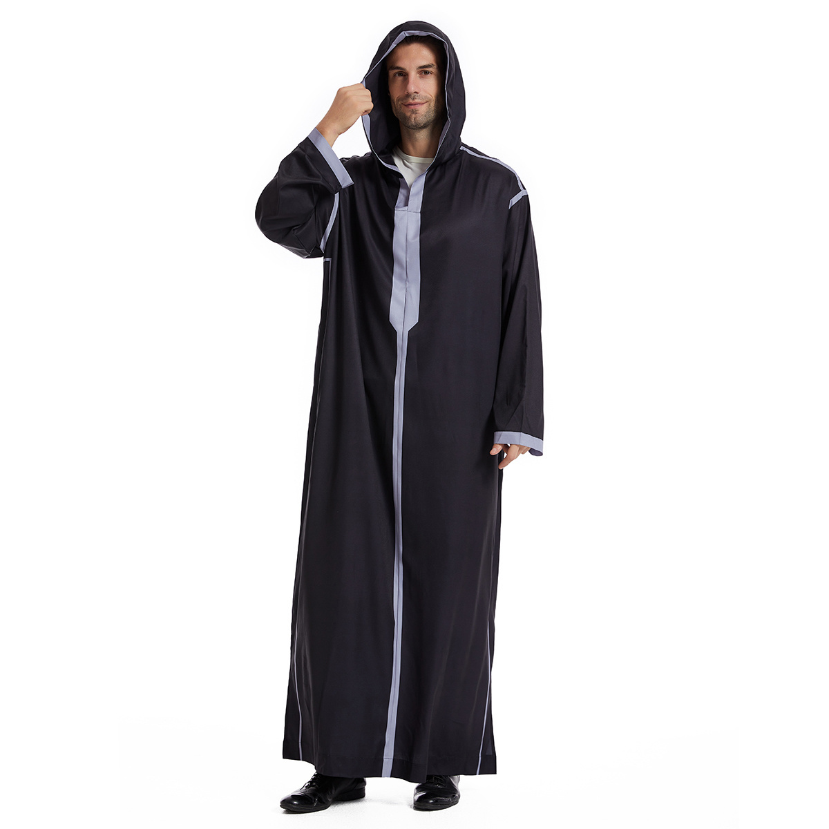 men djellaba perfect for ramadan moroccan kaftan with hood mens hooded jubba thobe boys muslim arab robe