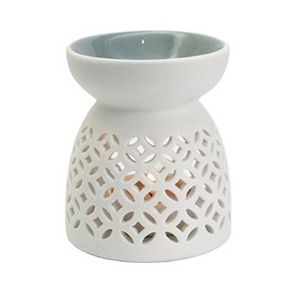 Ceramic Tea Light Holder, Aromatherapy Essential Oil Burner, Wax Warmer Great Decoration for Living Room, Balcony, Patio