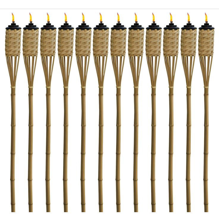 High Quality Wholesale 1.2m Bamboo Tiki Torches New Outdoor Lighting for Garden Supplies at Prices