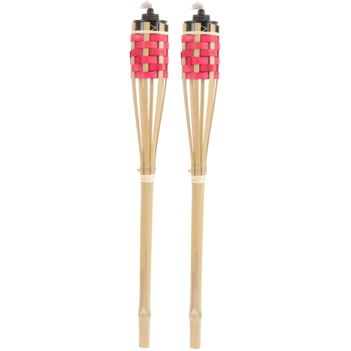 Excellent quality 1.2m Bamboo Tiki Torches Wholesale New Outdoor Lighting for Landscape craftsmanship Garden Supplies