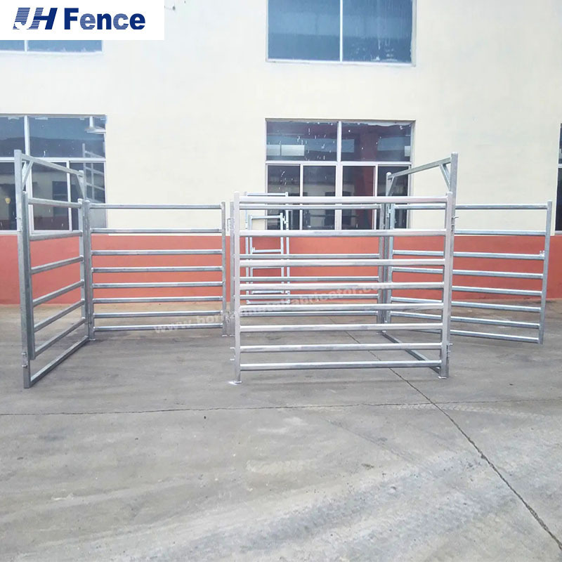 Hot Selling USA 12 FT Heavy Duty Livestock Cattle Corral Fence Horse Round Pen Panels goat fence panels