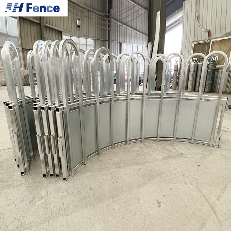 Round Type Assembled Steel Feeder Cattle Hay Saver Large Oval Hot DIP Horse Bull Hay Bale Feeder Ring Feeders