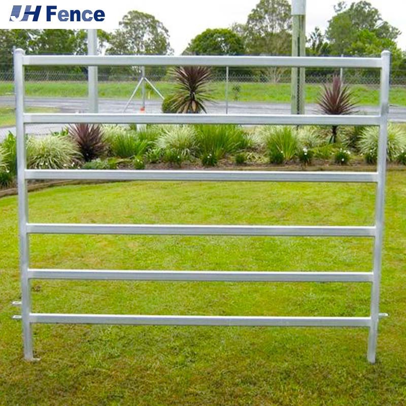 Cheap 6 Rails Galvanized Corral Horse Cattle Yard Fence Panel