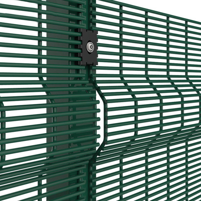 China Factory High Safety anti cut 358 Prison Mesh fence security anti climb 358 security fencing Clearview Welded Fence