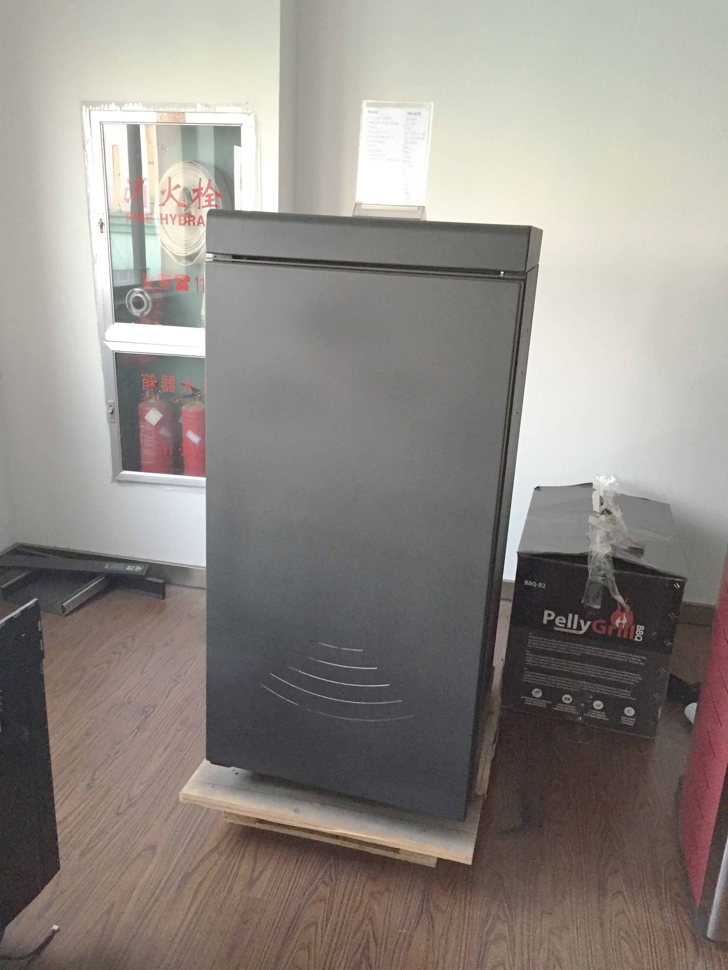 35KW European market hydro pellet stove boiler with hot water for sale