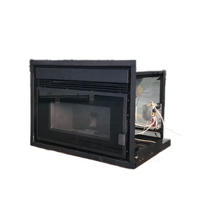 8KW indoor insert pellet fireplace with remote control, pellet stove insert real flame