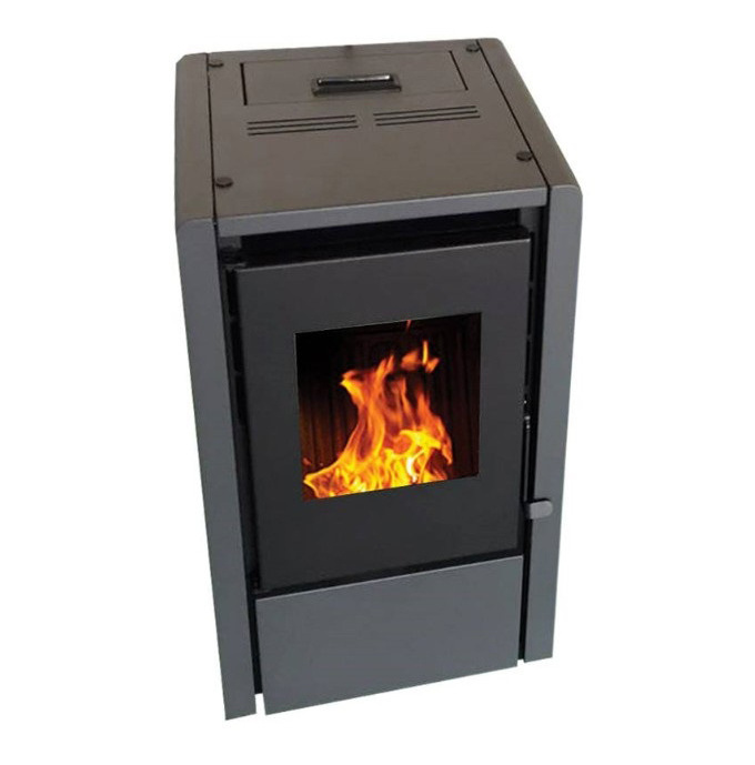 6 KW Mini portable wood burning pellet stove, estufa a pellet