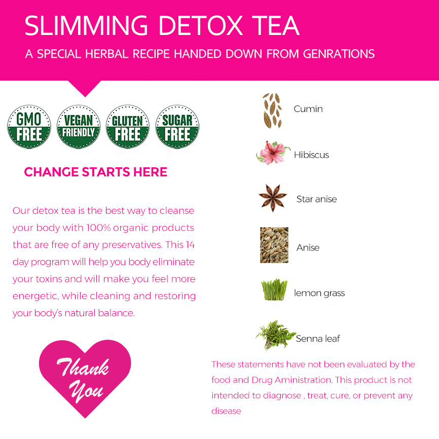 Organic Customized magic slim tea detox flat tummy tea