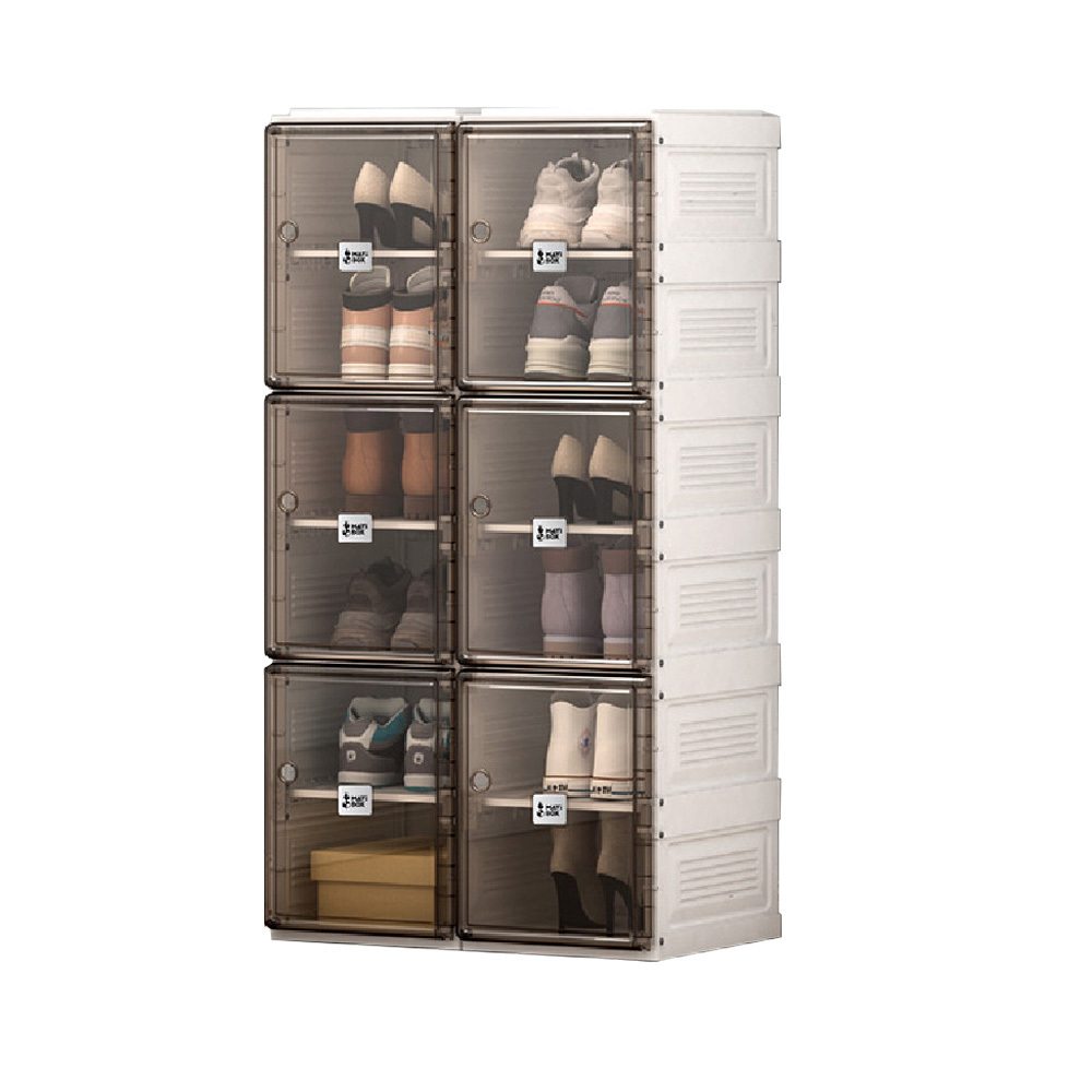 Folding shoes rack for cabinet