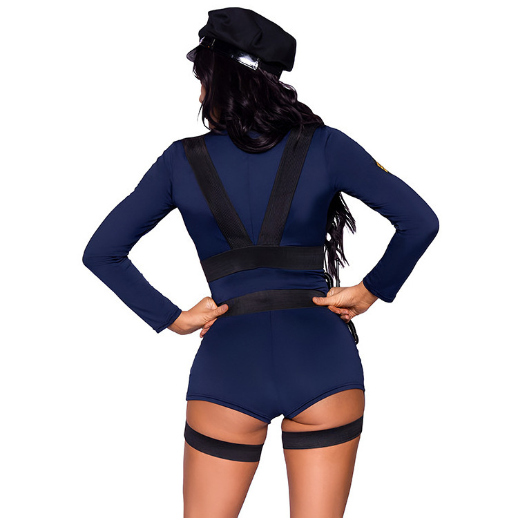 policwoman uniforms seductive sexy blue polic uniforms Halloween game uniforms cosplay costumes