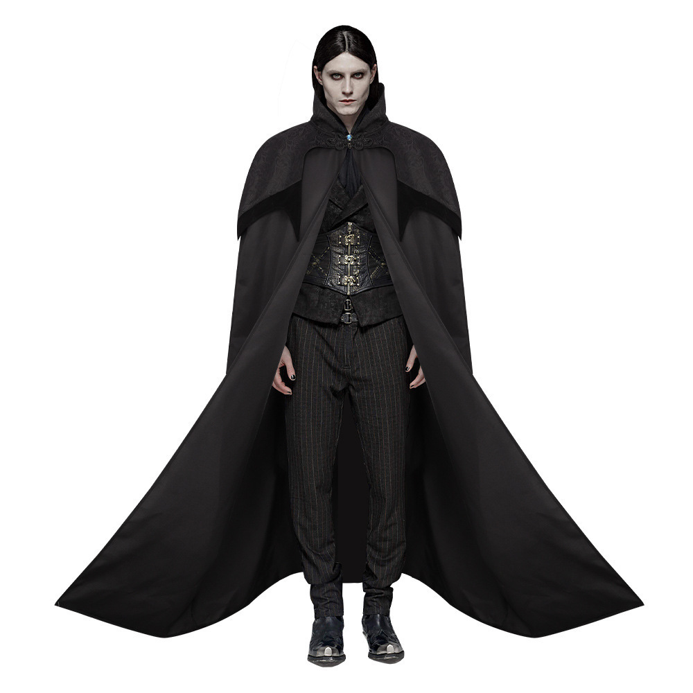 Medieval Men Knight Pirate Gothic Retro Hooded Cloak Capes Vampire Long Robes Jackets Coat Carnival Halloween Cosplay Costumes