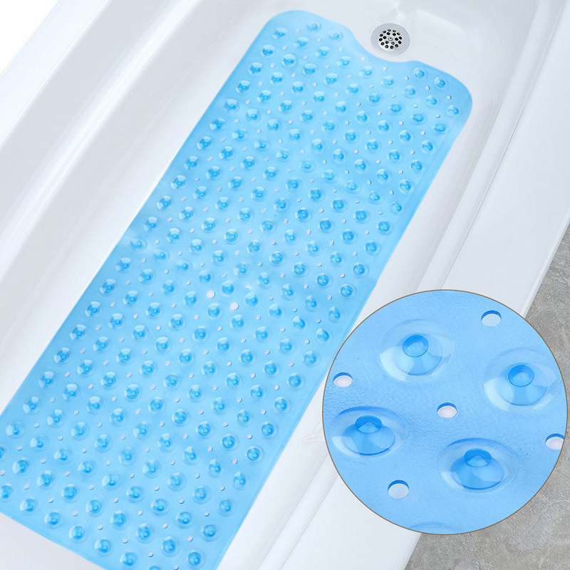 100 x 40cm Extra Long PVC Bath Tub Mat Anti-slip Bathtub Mat