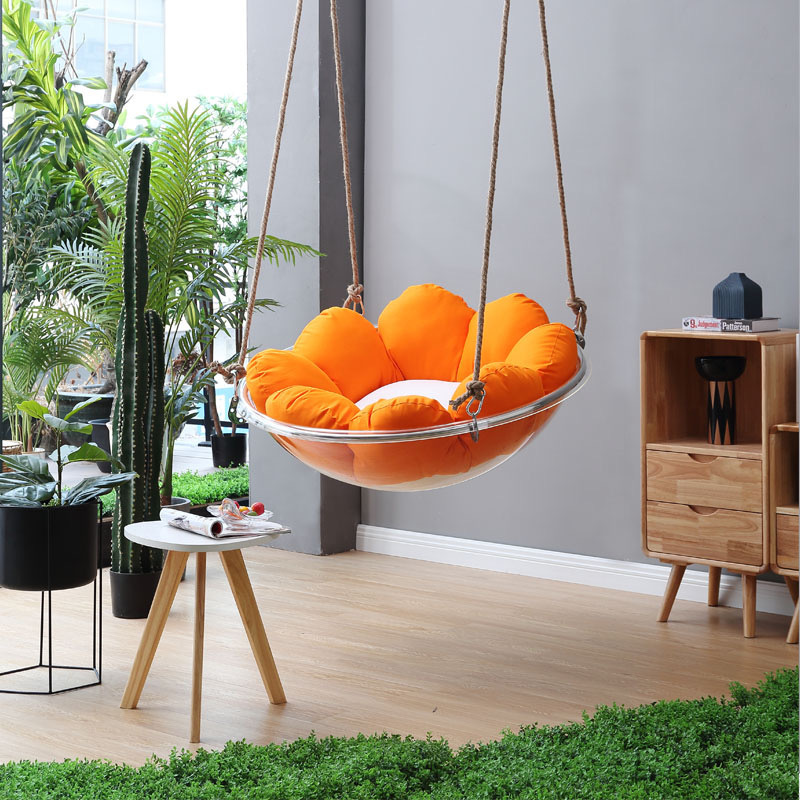 New Style Professional Factory China Supplier Standing hanging chair acrylic chairs Swing Bubble Chair Outdoor furniture garden