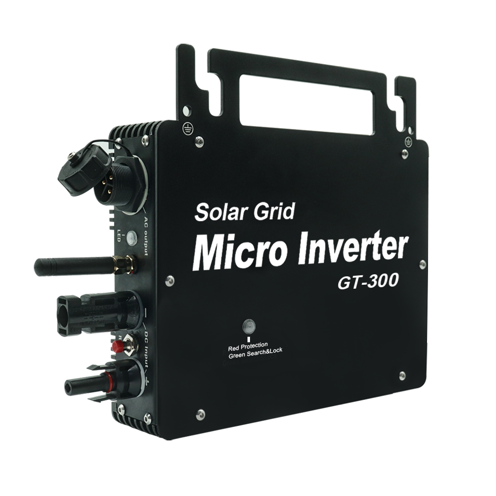 GT Micro Inverter 300W 230V AC Plug Microinverter IP66 Bluetooth App Micro Inverter gt 300