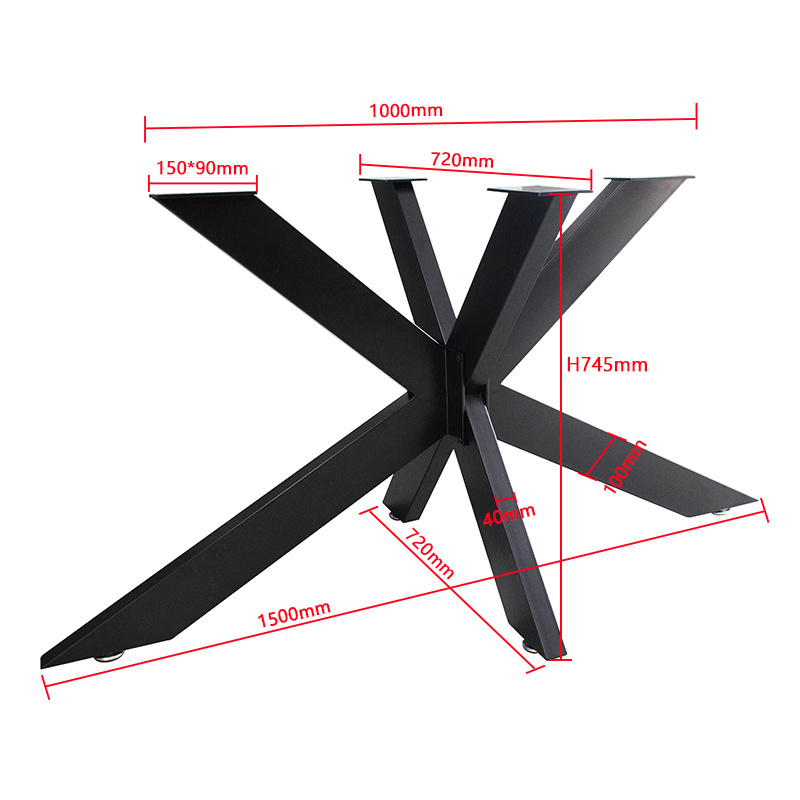 foshan cheap metal spider table legs dining table