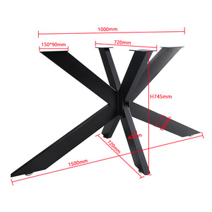 foshan cheap metal spider table legs dining table