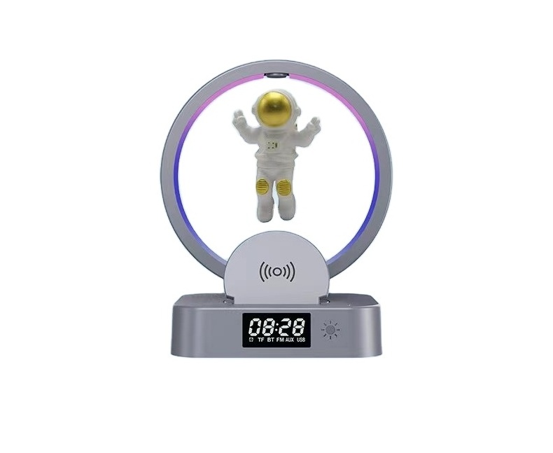 Magnetic levitation astronaut Bluetooth speaker clock Astronaut stereo RGB computer subwoofer