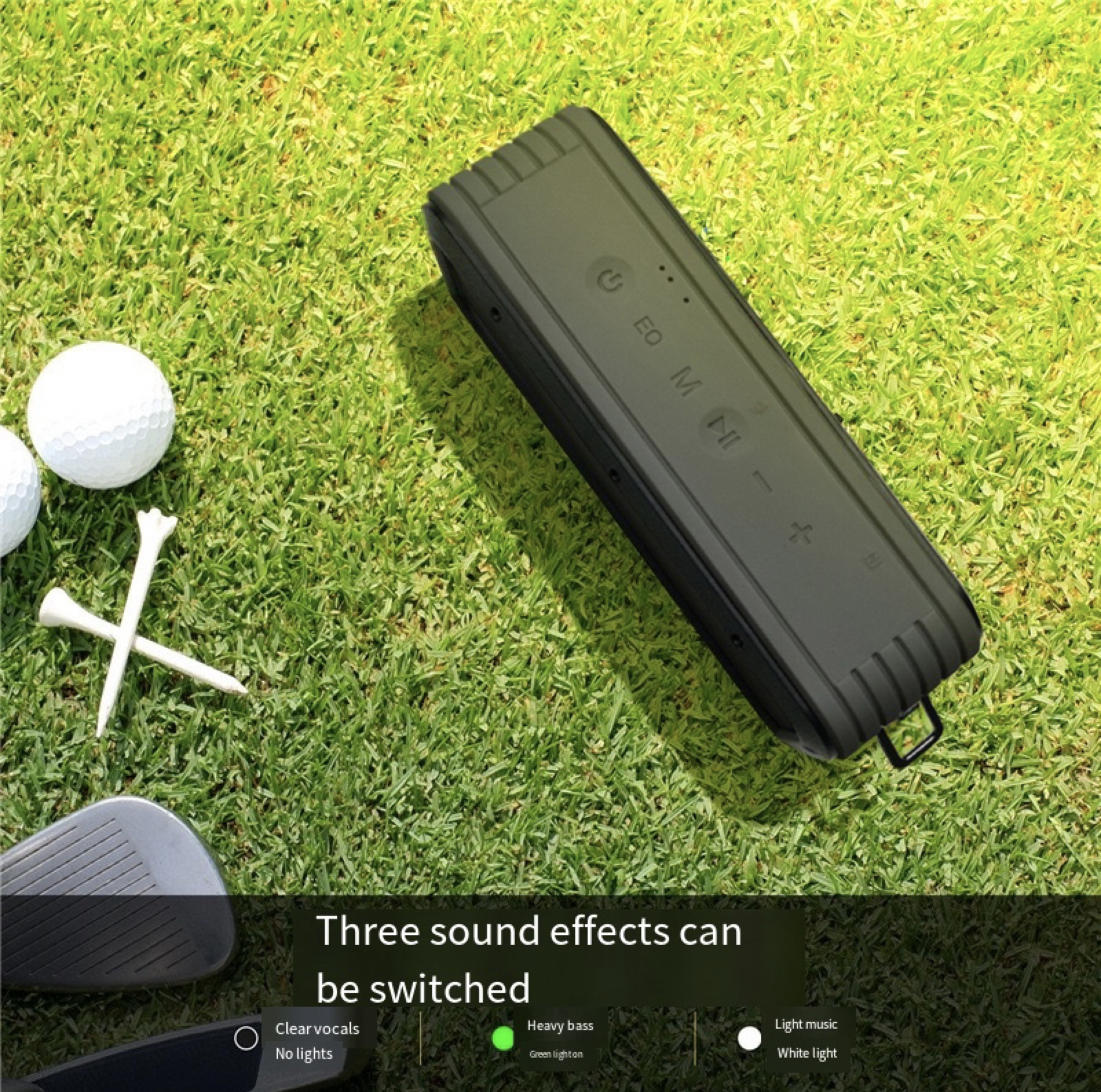 Bluetooth card 40W heavy subwoofer high sound quality outdoor portable golf car magnetic speaker