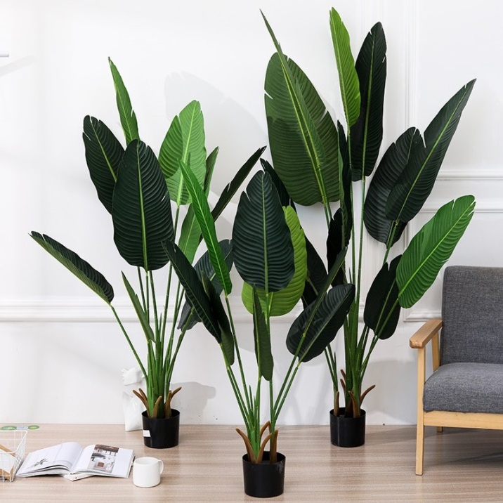 Wholesale Artificial Plants and Banana Trees Cheap Artificial Palm Bonsai Tree For Home Wedding Decoration