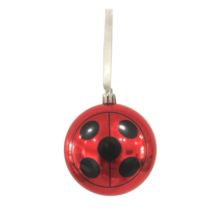 Wholesale Christmas tree hanging plastic christmas ornament balls with cartoon pictures