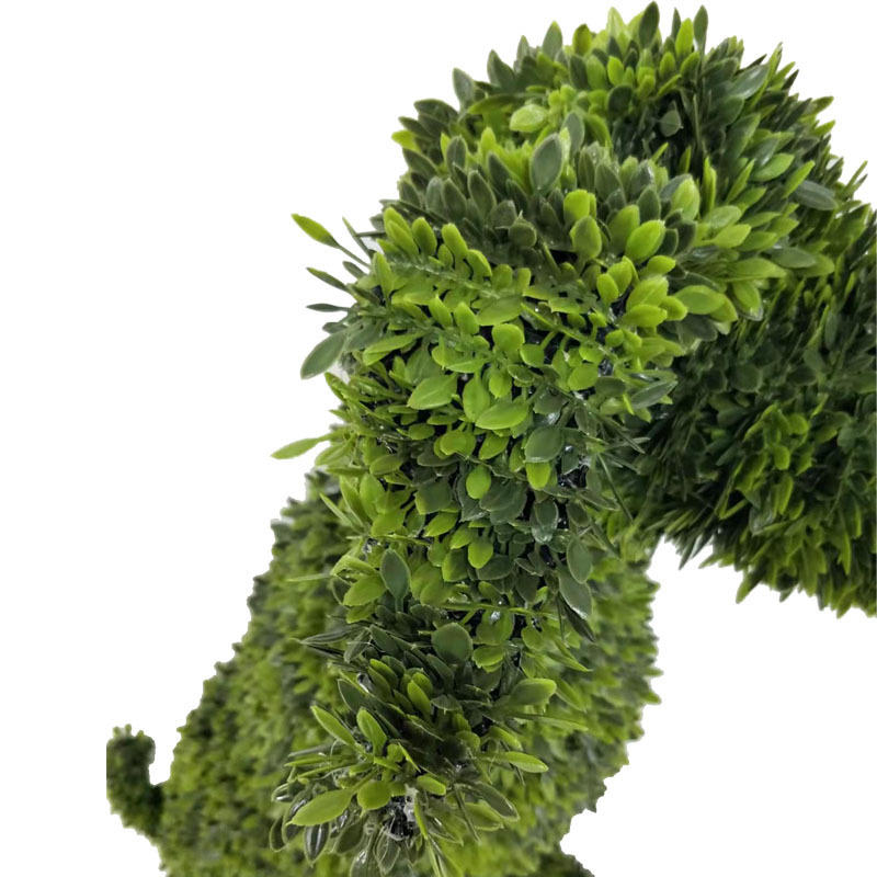 Wholesale Artificial Topiary Dog Animals Topiary Wire Frame For Garden Decoration