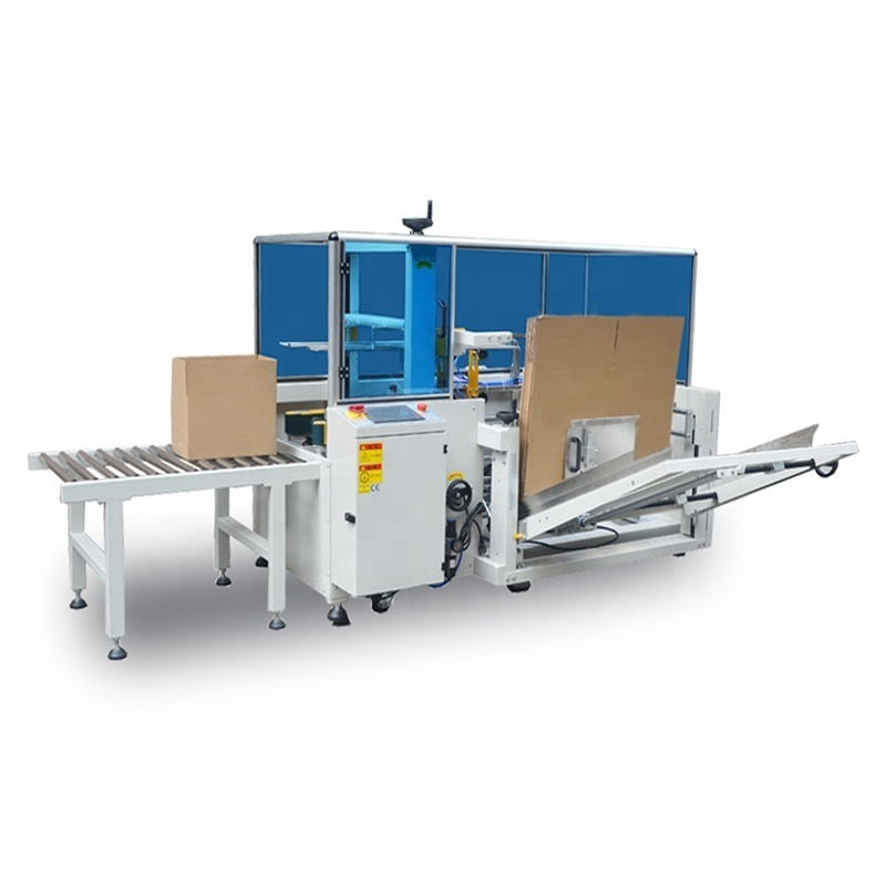 Good quality food grade stainless steel automatic carton erector machine with ORMON electric parts carton erector