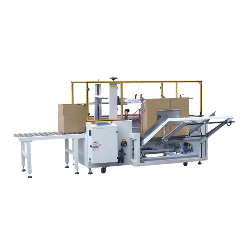 Good quality food grade stainless steel automatic carton erector machine with ORMON electric parts carton erector