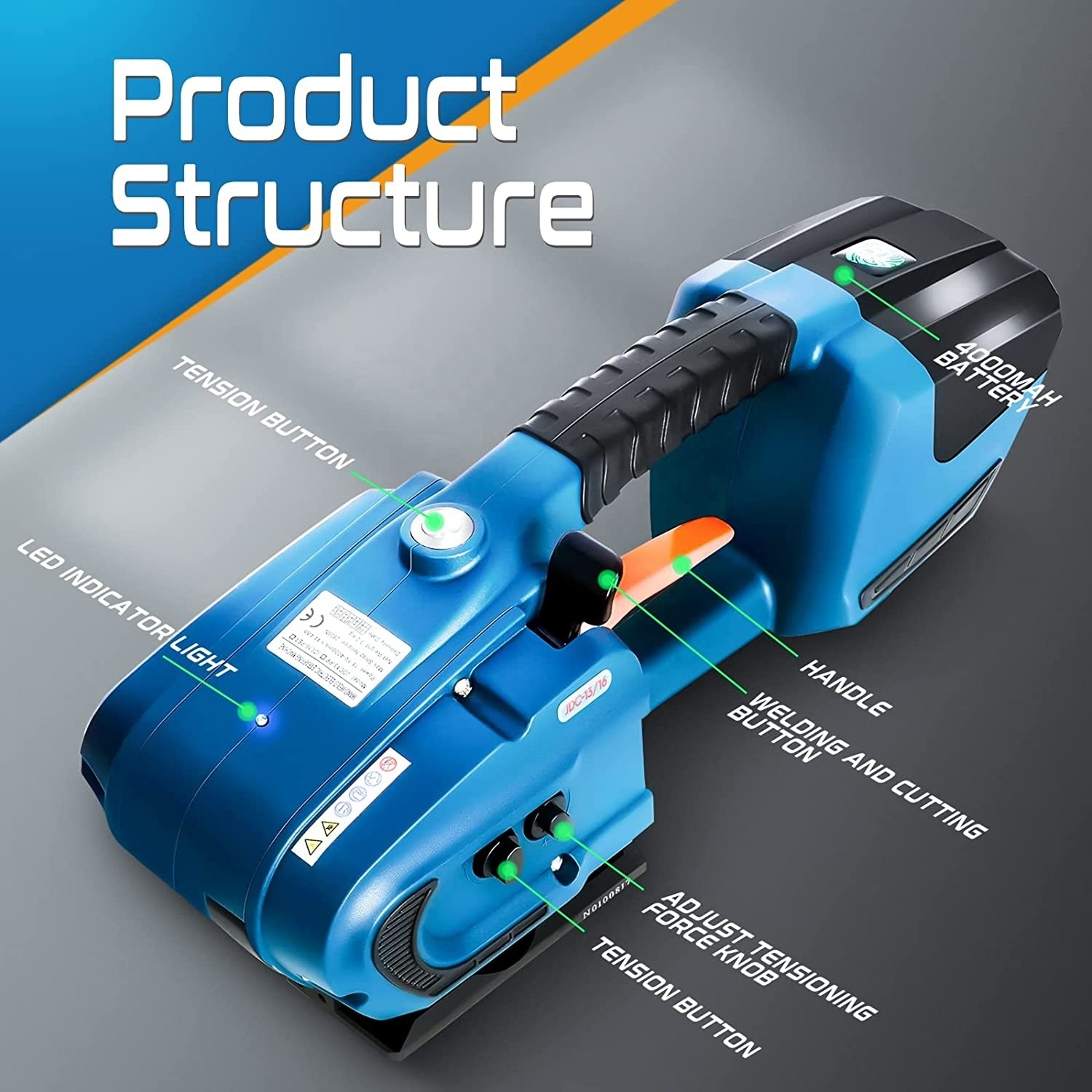 Automatic Manual JDC 13 Battery Electrical PP PET Manual Packing Electric Strapping Tool