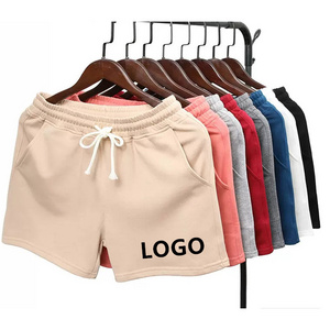 2023 Custom Logo Blank Summer Running Shorts Athletic Workout 100% Cotton Sweat Gym Men Shorts plus size women's shorts