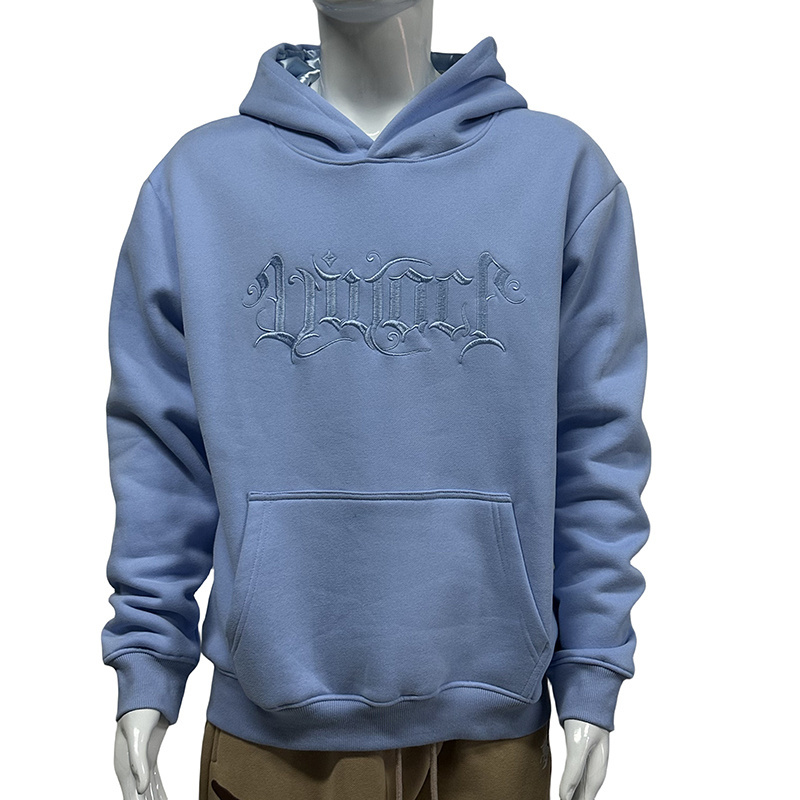 Custom Print Hoodie 400gsm Thick No String Oversized 100% Cotton Warm Fleece Men Hoodie