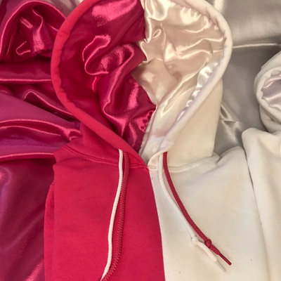 Satin sweatsuit on sale