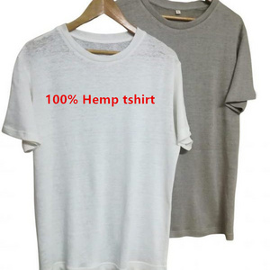 Oem Logo 100% Hemp T Shirts Wholesale Hemp Clothing Manufacturer