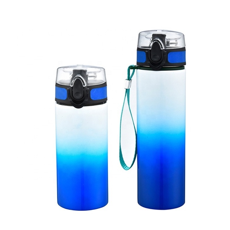 24 oz OEM Mental Sports Thermos Vacuum Flasks Leak Proof Motivational Water Bottle with Time Maker and Strap