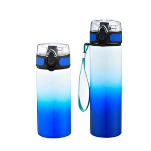 24 oz OEM Mental Sports Thermos Vacuum Flasks Leak Proof Motivational Water Bottle with Time Maker and Strap