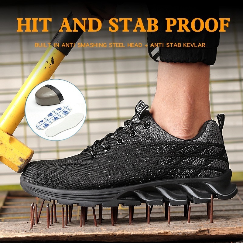 Wholesale Steel Toe Lightweight Comfortable Casual Working Anti-smashing Work Shoe For Men Safety Shoes