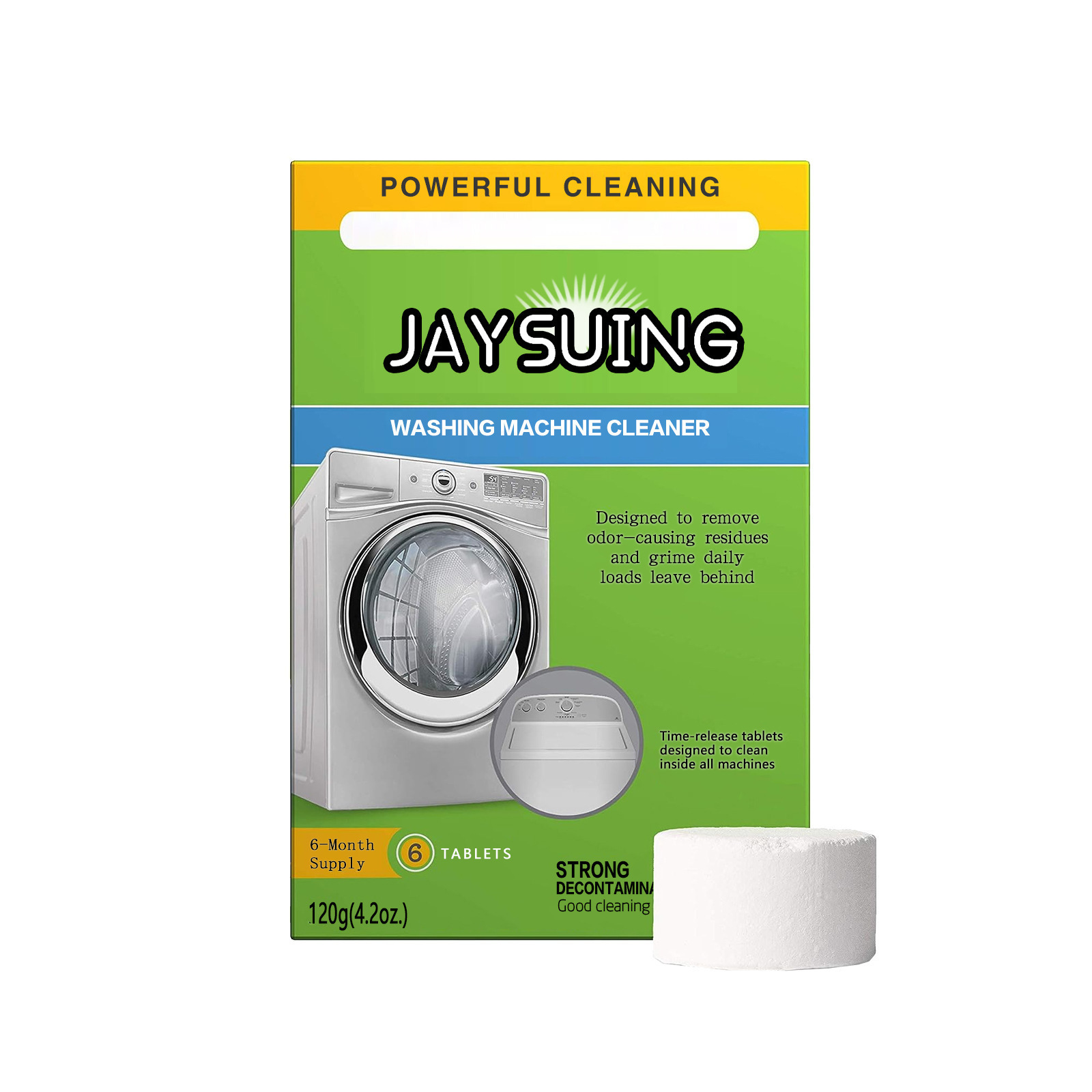 active detergent tablets for cleaning the Washing Machine Cleaner Effervescent Tablet Washer Cleaner