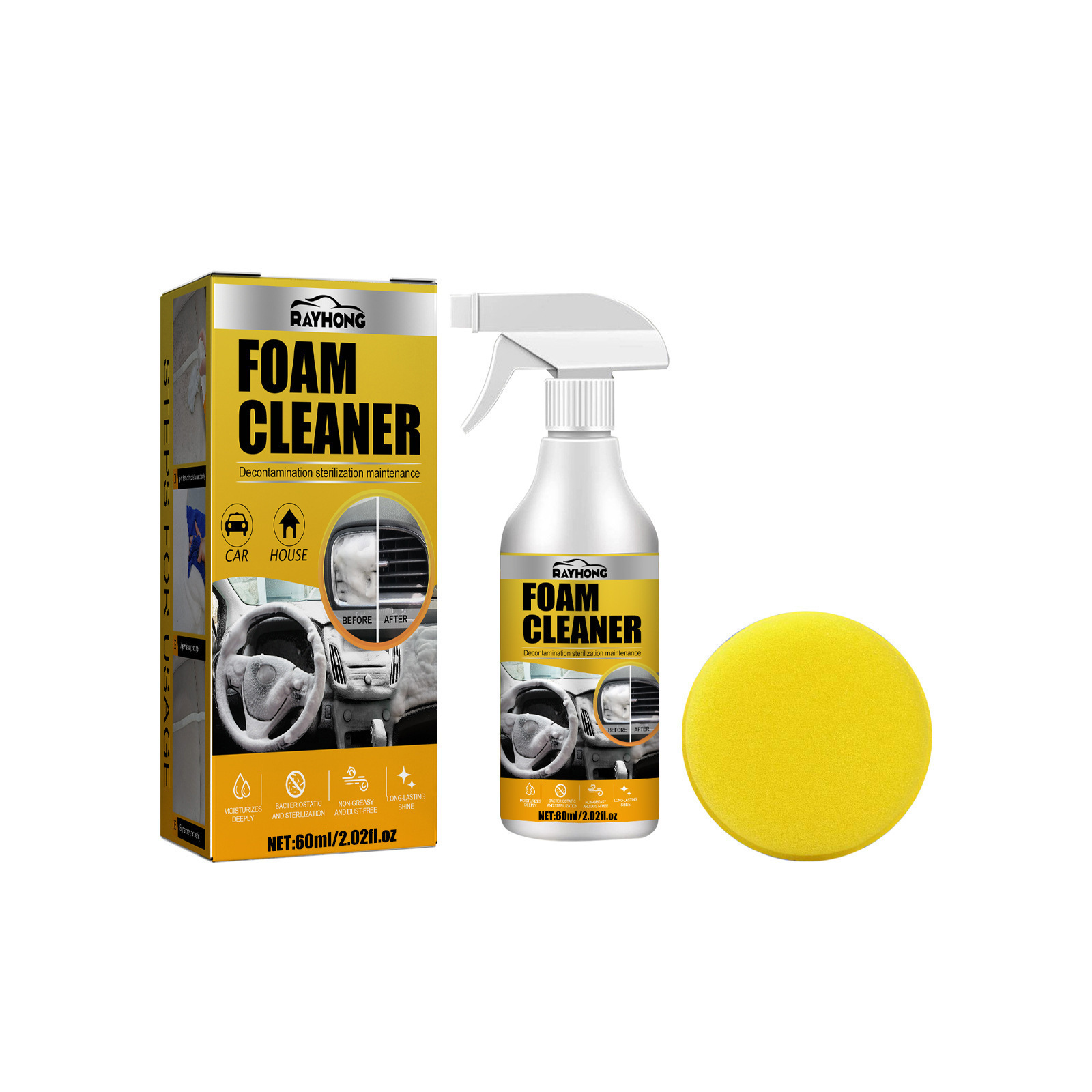 Car Care Products Interior Spray Cleaning Detergent Best Wash Shine Liquid detailing Washing