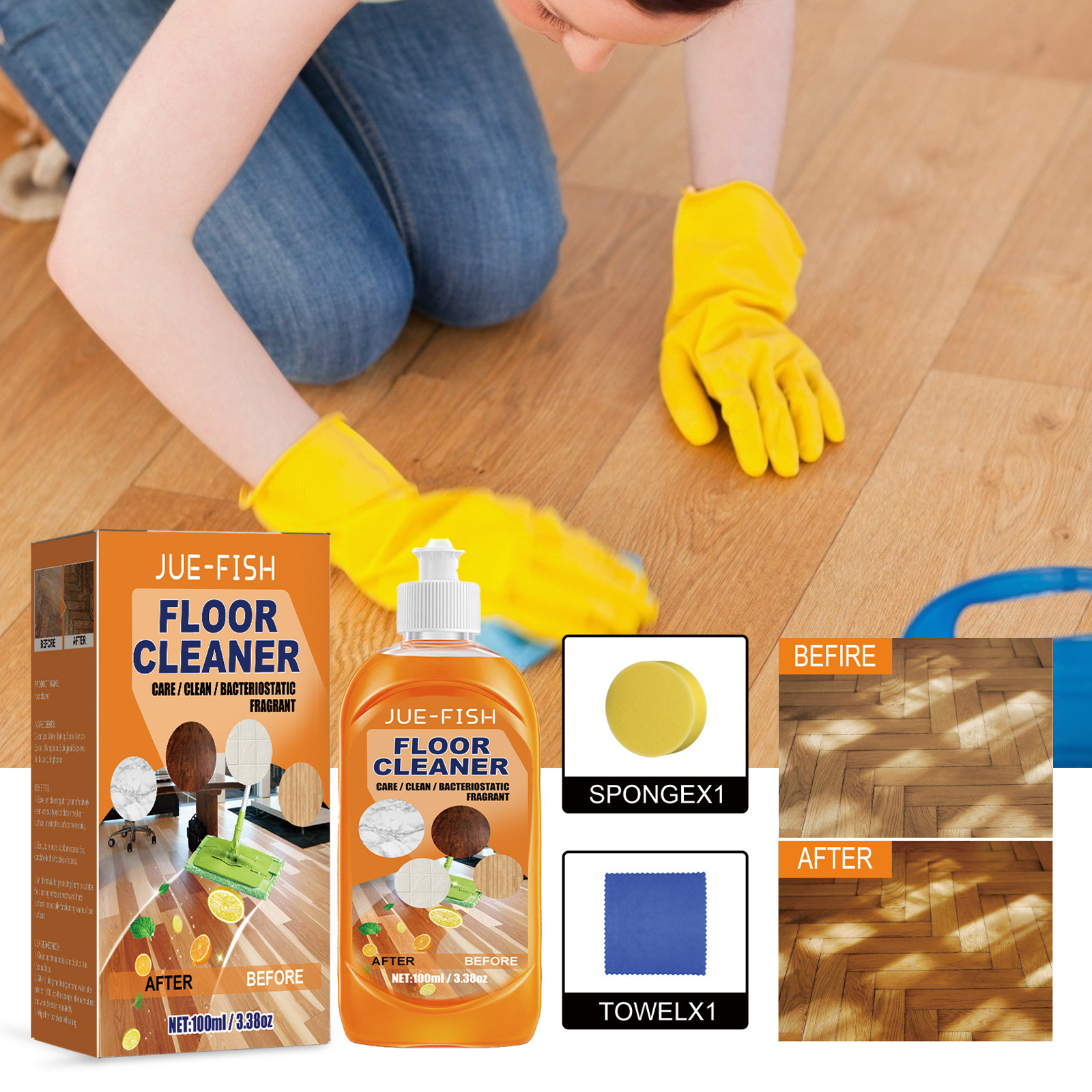 Best Seller Product Biological Floor Cleaner Liquid Eliminating Musty And Unpleasant Smell