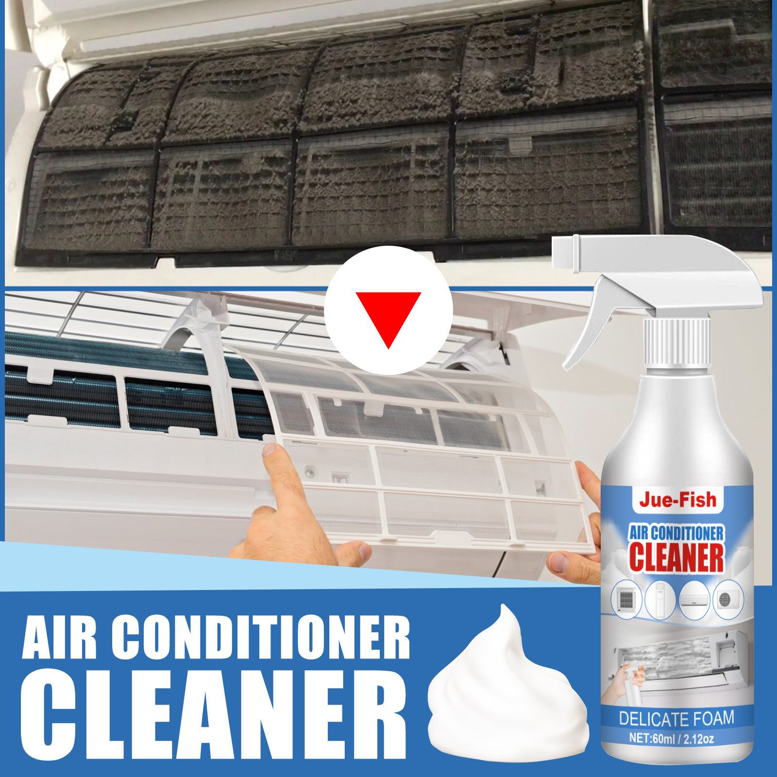 air conditioner duct cleaner car ac pipeline cleaning liquid ac cleaner spray liquid