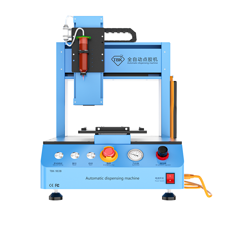 TBK 983B Automatic dispensing machine uv glue dispenser for sealing mobile phone when polishing machine work