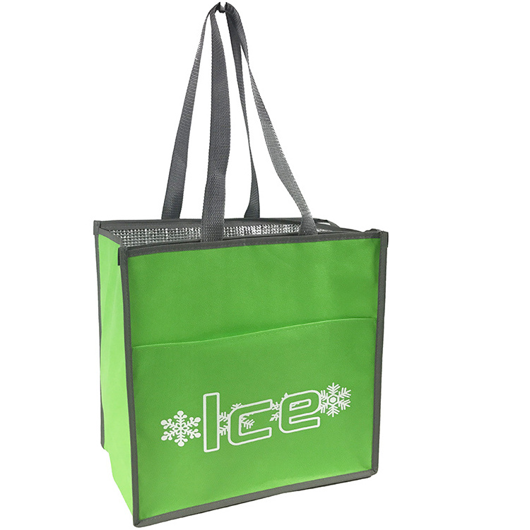 Large Reusable Thermal Insulated Grocery Cool Carry Cooler Bag For Food